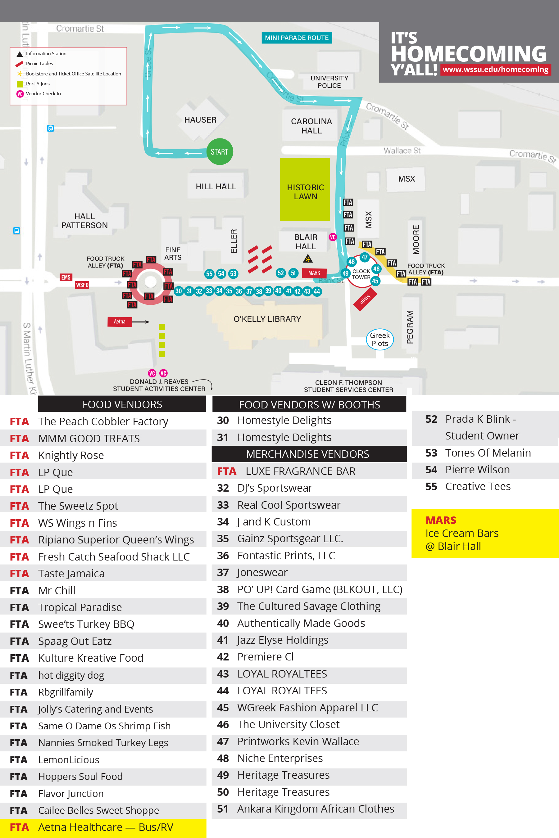 Vendor Fair Map 2024