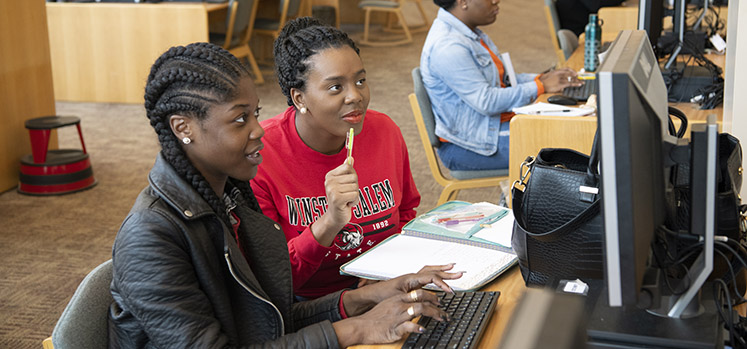 Students on campus