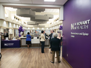 The interior of the Novant Health Neuroscience and Spine Center