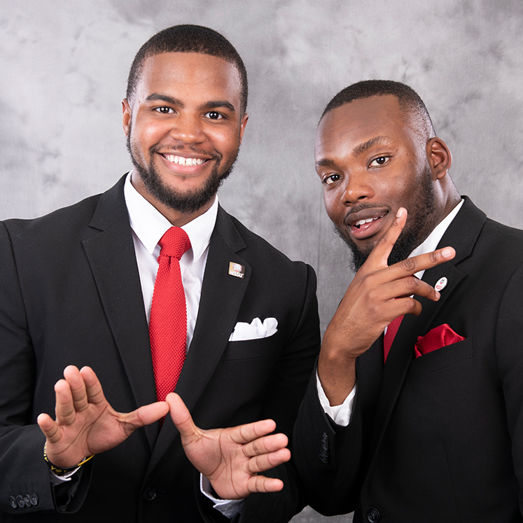 Men wearing formal attire