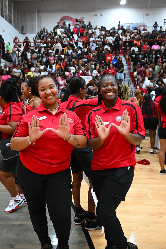Legacy Leaders at an assembly