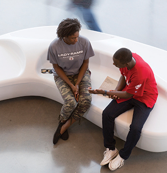 two students sitting together